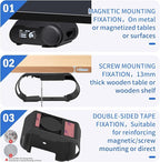 Under Desk Mount Holder for SteelSeries Arctis Nova Pro Wireless Base Station–Arctis Pro Wireless NOVA Magnetic Mount Secretlab MAGNUS Version ,Headphone Hanger Stand for Arctis Nova Pro Wireles