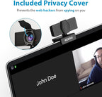 NexiGo N60 1080P Webcam with Microphone, Software Control & Privacy Cover, USB HD Computer Web Camera, Plug and Play, for Zoom/Skype/Teams, Conferencing and Video Calling