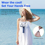 HandFan 2025 Upgraded Portable Misting Fan, Two Button Easy Operation, Handheld Rechargeable Mister Fan, Spray Water Mist Fans, Mini Electric Cooling Fans for Travel, Outdoors, Disney(Royal Blue)