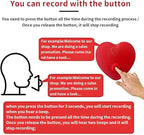 Voice Recorder for Stuffed Animal,JRGKJCP 5min Personal Voice Message Recordable Sound Recorder Chips Module for Christmas Plush Toy and Manual DIY Creative Sound Presents for Boyfriend(Red)