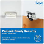 ICC 9” Plastic Structured Wiring Enclosure, Media Enclosure with Cover, Cable Management Box for Residential Structured Cabling, UL Listed, ICRESDC9PE