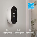 ecobee Smart Thermostat Essential - Energy Star Certified programmable Wi-Fi Thermostat - Works with Siri, Alexa, and Google Assistant