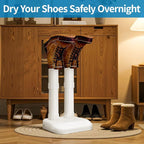 LAVIEAIR Boot Dryer Shoe Dryer for Work Boots Sneakers and Gloves, No Damage Ultra Low Temperature Drying, Fanless Noiseless Boot Warmer Deodorizer