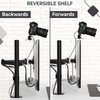 HumanCentric DSLR Monitor Mount Large, Desk Camera Mounting, Light Webcam, Microphone Shelf for Monitor VESA Arm, Replace Clamp Tripods, 100x100mm Patterns, Aluminum, Hardware Included