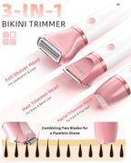 Ufree Electric Shaver Razors for Women Pubic Hair, Bikini Trimmer for Face and Body Hair, Wet & Dry Use Groomer, Hair Trimmer, Birthday Gifts for Women, Gold