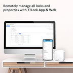 G2 Wifi Gateway Smart Lock for Voice Control, Wi-fi Bridge to TTLock App for Remote Control