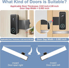 Anti-Theft Video Doorbell Mount Compatible with Aosu, No Drill Doorbell Camera Mount, Adjustable Mounting Bracket Holder Accessories for Apartment Rentals, Enhanced Protection Doorbell Mount Bracket