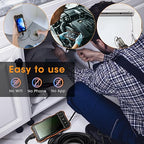 Epicmate Triple Lens Sewer Inspection Camera-Snake Camera with Light 16.5 ft, 5" IPS Screen Endoscope with Lights 1080P Industrial Borescope, IP67 Waterproof Drain Pipe Drain Snake with 32G Card