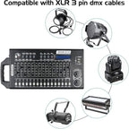 DMX 512 Stage Light Controller - 512 Channel DMX Lights Controller with Built-in Program and RDM Dip Switch Function