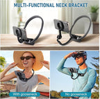 Magnetic Neck Phone Holder, Hands Free POV/Vlog Selfie Mount Flexible Neck Phone Holder for Recording, Magnetic Phone Chest Mount for iPhone 16 15 14 13 Seires and All Smartphones