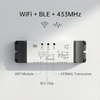 Yitouniu WiFi Linear Actuator Module, Motor Controller with Tuya Smart Life App, Alexa Voice Control, RF433 Remote, Forward Reverse Switch & WiFi Timer Switch for Automation (AC 85V-220V)