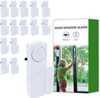 Door Window Alarm, 90dB Door Alarms Sensor for Kids Safety, Home Security, Door Window Burglar Alarm, Window Pool Alarms for Home, Apartments, Offices, Hotel Rooms (15pack)