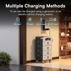 IEE 7680Wh Portable Power Station, 120/240V 5000W AC Output, Lifepo4 Home Battery Backup Expandable to 10kWh, Solar Generator for Home Use, Emergency, Camping, RV