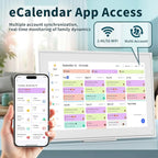 Canupdog 15.6 Inch Digital Calendar, Electronic Planner & Chore Chart with 1920x1080P IPS Touchscreen, Task Rewards System, Interactive Display for Family Schedules, Christmas Gifts for Women Mom