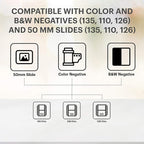 KODAK Slide N SCAN Film & Slide Scanner Digitizer with 5” LCD Screen, Quickly Convert Negatives & Slides to Digital 22MP JPEG Photos, Compatible with 135, 126 and 110 Film & Slides
