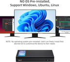 MeLE Mini PC Quieter 4C N100 NO OS Fanless Mini Computers, 16GB RAM, 512GB Storage, 2.4/5G Wi-Fi, Full-Functional USB-C, 4K Triple Display Desktop on Home, Office, Education, Astrophotography