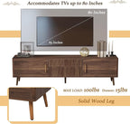 Merax Mid Century 70" TV Stand, Modern Entertainment Center for TVs up to 80", Media Console with Storage, 2 Cabinets & 2 Drawers for Living Room, Office