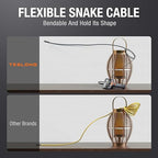 Teslong 50FT Sewer Camera, Dual Lens Borescope with Light, 4.3" HD Drain Plumbing Endoscope Inspection Camera, Home Waterproof Flexible in Wall Cam Pipe Tools, Snake Scope for Air Duct HVAC