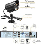 3000TVL Home Security System Surveillance DVR Camera Kits, 4pcs Wired 5MP PoE IP Night Vision Cameras Set with AI Motion Person Vehicle Detection, 4K NVR with 512GB Hard Drive for 24-7 Recording