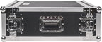Sound Town 4U PA/DJ Rack/Road Case, 4-Space, with 21" Rackable Depth, Plywood, Metal Ball Corners, Pro Tour Grade Flight Case (STRC-4U)