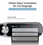 Translator Pen, Scanner Reader Pen 112 Languages OCR Digital Scanning Translation Pen Text-to-Speech Device, Reader Pen for Dyslexia, Text Excerpt, Photo Translation, Dictionay Pen for Students Adults