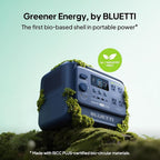 BLUETTI Elite 100 V2 (Bio-based) Portable Power Station, 1024Wh LFP Battery Backup w/ 4 1800W AC Outlets (3600W Surge), 35% Smaller, ISCC PLUS Certified Eco-Shell, Solar Generator for Camping, Outages