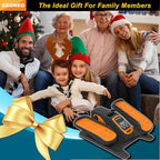 Under Desk Elliptical Machine, Electric Elliptical Exerciser for Senior, Quiet & Small Electric Seated Pedal Exerciser for Home with Display Monitor, Remote Control & 12 Adjustable Speeds