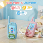 Video Walkie Talkies for Kids – Kids Walkie Talkies 2 Pack with Cute Silicone Cover, Voice Changer, 1000FT Range, Fun Indoor Outdoor Toys – Birthday for Boys and Girls Ages 3-10