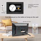 Jaihonda Dementia Clock for Seniors Digital Clock with Date and Time for Elderly-15 Alarms Level 5 Brightness Large Number Display Alzheimers Clock Calendar Day Clocks