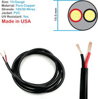 NATIONAL Wire & Cable – 10 AWG 2-Conductor Premium Copper Wire, 1000 ft, Stranded | Made in USA, Heavy-Duty Flexible Jacket | Automotive, Solar, Battery, Indoor and Outdoor Use