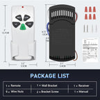 Universal Ceiling Fan Remote Control Kit Replacement for Harbor Breeze Hampton Bay Litex Hunter, 3-Speed Light Control with FAN28R Receiver, Replace FAN-53T 2AAZPFAN53T KUJCE9103 UC7030T 11T