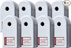 Zircon Leak Alert Water Leak Detector & Flood Sensor Alarm/Water Leak Sensor with Dual Leak Alarms 90dB Audio/Battery Powered (Contractor 8 Pack) Batteries Not Incuded,72309,White