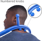 Body Back Buddy Elite - Improved Design- Versatile Handheld Massage Stick for Full Body Muscle Pain Relief - Professional Grade Trigger Point Massage Cane (Blue Elite 2.1)