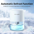 NeedDuck Dehumidifier for Home Small Quiet Dehumidifiers for 44OZ Water Tank Auto Defrost and Shutoff 10 Colors Light 4 Timer Options 3 Modes Portable Dehumidifiers for Bedroom Bathroom Closet RV