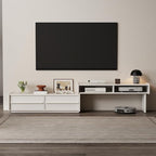 YQJJGL Solid Wood TV Stand for TVs up to 65 Inch， Walnut TV Stand with Storage and Shelf for Living Room, Bedroom, Office