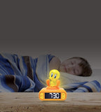 LEXiBOOK, Tweety, Tweety Night Light Alarm Clock, Sounds and Melodies, Backlit LCD Screen, Illuminated, Snooze, Yellow, RL800TW
