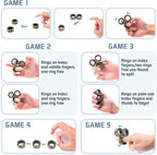 Magnetic Rings Fidget Toy Set, Idea ADHD Fidget Toys, Adult Fidget Magnets Spinner Rings for Anxiety Relief Therapy, Fidget Pack Great Gift for Adults Teens Kids Easter Basket Stuffers (3PCS)
