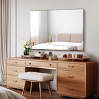 CILIBER Beveled Bathroom Mirror, 30x40 Large Frameless Mirrors for Over Sink, Upgraded Shatterproof Beveled Frameless Vanity Mirror for Bathroom,Bedroom,Living Room and Entryway