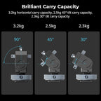 SmallRig Camera Monitor Mount Lite with Cold Shoe, Swivel 360° and Tilt 180° Holder for Field Monitor, LED, Flash and Video Shooting Photography Accessories, Max Load Capacity of 90° Tilt 3.2kg