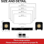 Nakamichi Dragon Home Surround Sound System with Dual 12" Subwoofers, Dolby Atmos and DTS:X Pro. Soundbar Meets AV Receiver