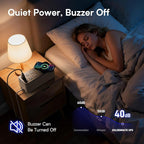 GOLDENMATE 600VA/360W Lithium UPS Battery Backup and Surge Protector, Backup Battery Power Supply with LiFePO4 Batteries(76.8 Wh), 6 Outlets, 2 USB Charger Ports, Wireless Charging, Compact Design