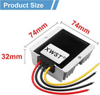 DC DC 12V to 19V 15A Step-up Module,Boost Converter 9V-13V to 19V Voltage Regulator,Waterproof Power Adapt 285W 19V Volt Transformer Module (12V to 19V 15A)