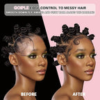 Edge Control Wax for Women Strong Hold Non-greasy, Edge Wax Styling Gel for Black Women Hair No Flaking, White Residue, Shine and Smooth Strawberry Scent 4oz