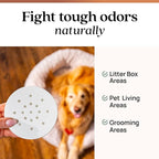 Azuna Pet Odor Eliminator for Strong Odor Gel | Plant Powered Australian Tea Tree Oil | Dog and Cat Room Deodorizer | Pet and Child Friendly | Cedarwood Scent | 24oz Refill