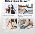 Nekteck Leg Compression Massager with Heat Leg Massager for Circulation and Pain Relief, Air Compression Boot Massage Tool with 2 Heats 6 Modes 6 Intensities, Relaxation Tool for Men Women