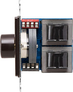 OSD Audio 300W in Wall Volume Control Impedance Matching for Home Speakers, Rotary Knob Brown SVC300