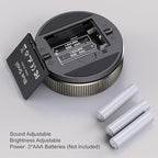 BlueSnail Kitchen Timer with LED Digital Display Smart Efficana for Home Classroom Gym Office, Volume and Brightness Adjustable Productivity Timer (Guncolor)