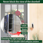 groword Anti-Theft Video Doorbell Mount Compatible with Most Video Doorbell, Acrylic,Highly Transparent Doorbell Lock Box Kit for Houses, Apartments, Businesses,Fit Doorbell 5.5"x 2.16"x 1.49"or Small