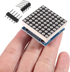 ACEIRMC 5PCS MAX7219 8x8 Dot Matrix LED Display Module 5V MCU Control MAX7219 88 LED Dot Matrix DIY Kit (B)