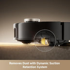 Mova Mobius 60 Robot Vacuum and Mop, 30000Pa Suction, Auto-Interchangeable Mop Pads, Liftable Navigation with 3.15inches Obstacle Overcoming, DuoSolution System Designed for Pets